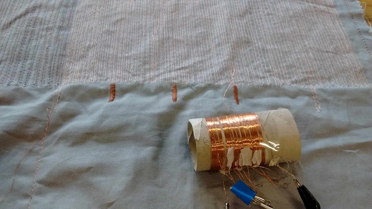 Translating a coil into a flat pattern for embroidery