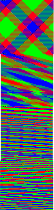 Corrupted image of a tartan pattern