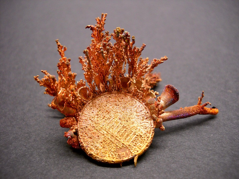 electroplated crystals by Fred and Connie Libby