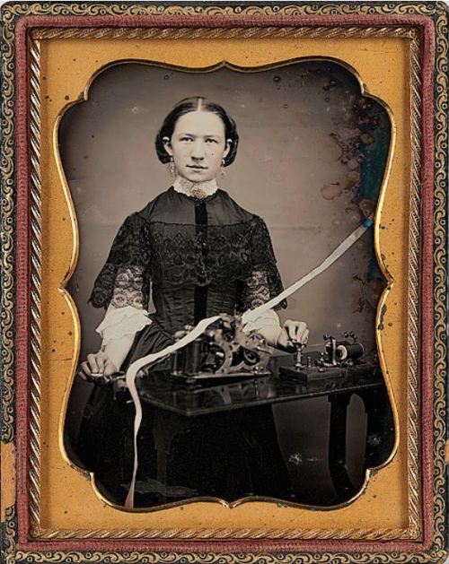 Telegraph operator 1850's