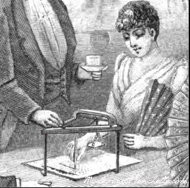 n 1891, E.I.Horsman introduced a new automatic writing device similar to the planchette, which the company called Daestu.